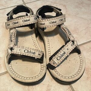 Teva Chloe Collaboration- Black and Cream sandals